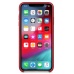 Nugarėlė Apple iPhone XS Max Leather Case Red
