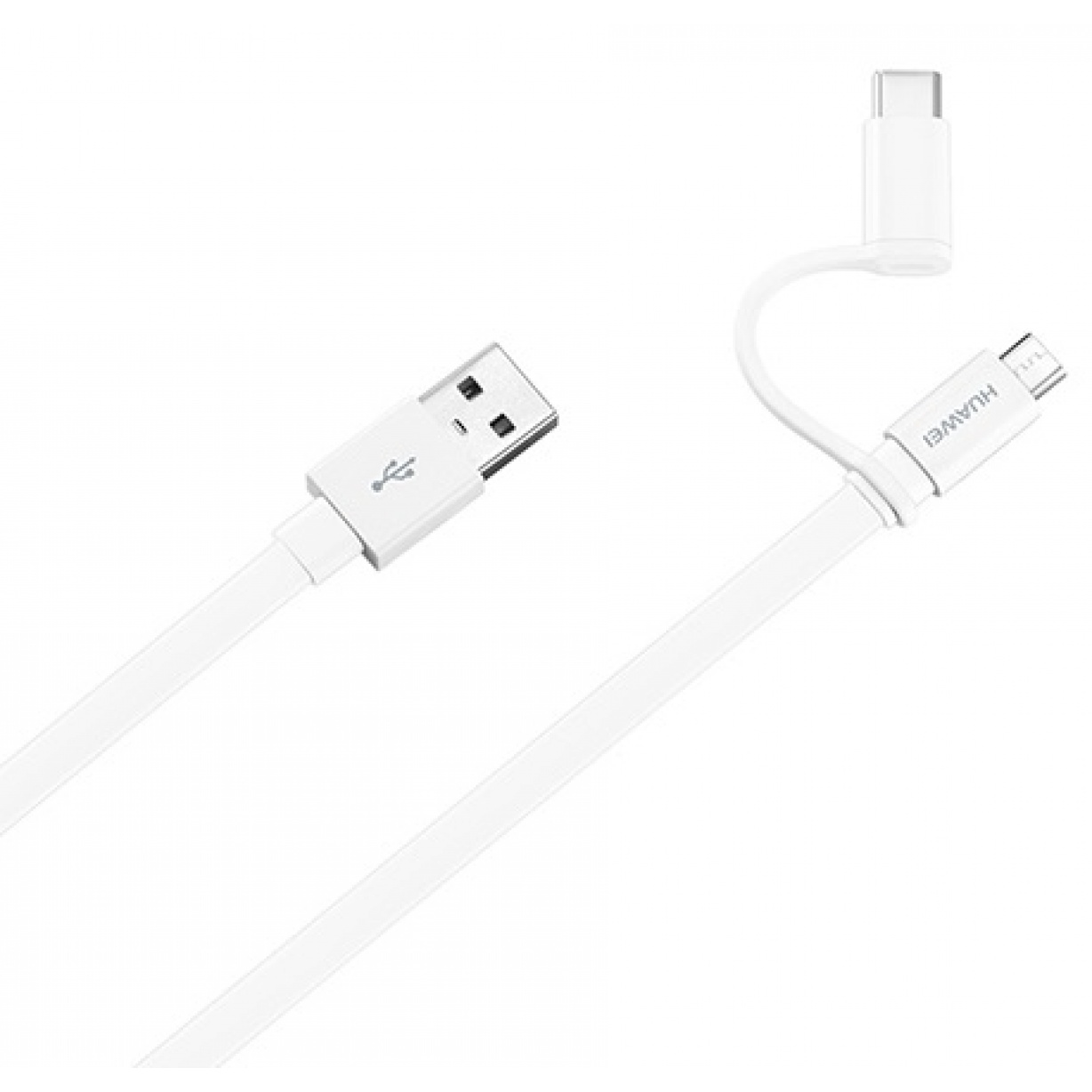 Kabelis Huawei AP55S USB to micro USB su Type C adapteriu 1.5m Baltas