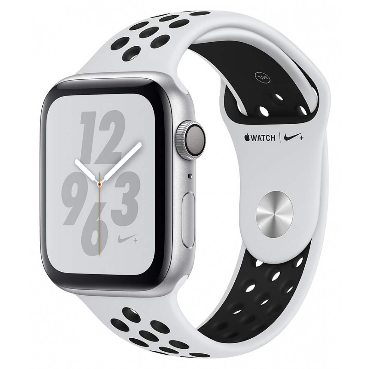 Apple Watch 4 Nike+ 44mm Silver/Platinum Black Sport Band